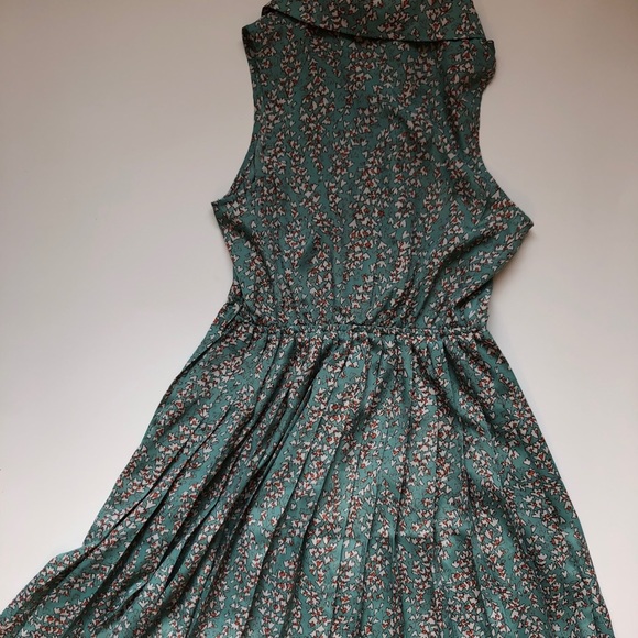 Green Floral "Tea Party" Rue 21 Midi Dress - Picture 2 of 2